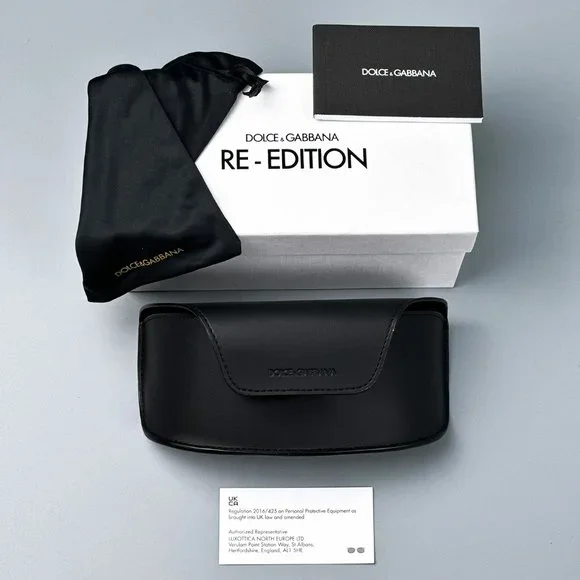 D&G DG2298B 06/87 Sunglasses Light Grey Rimless Pillow Women